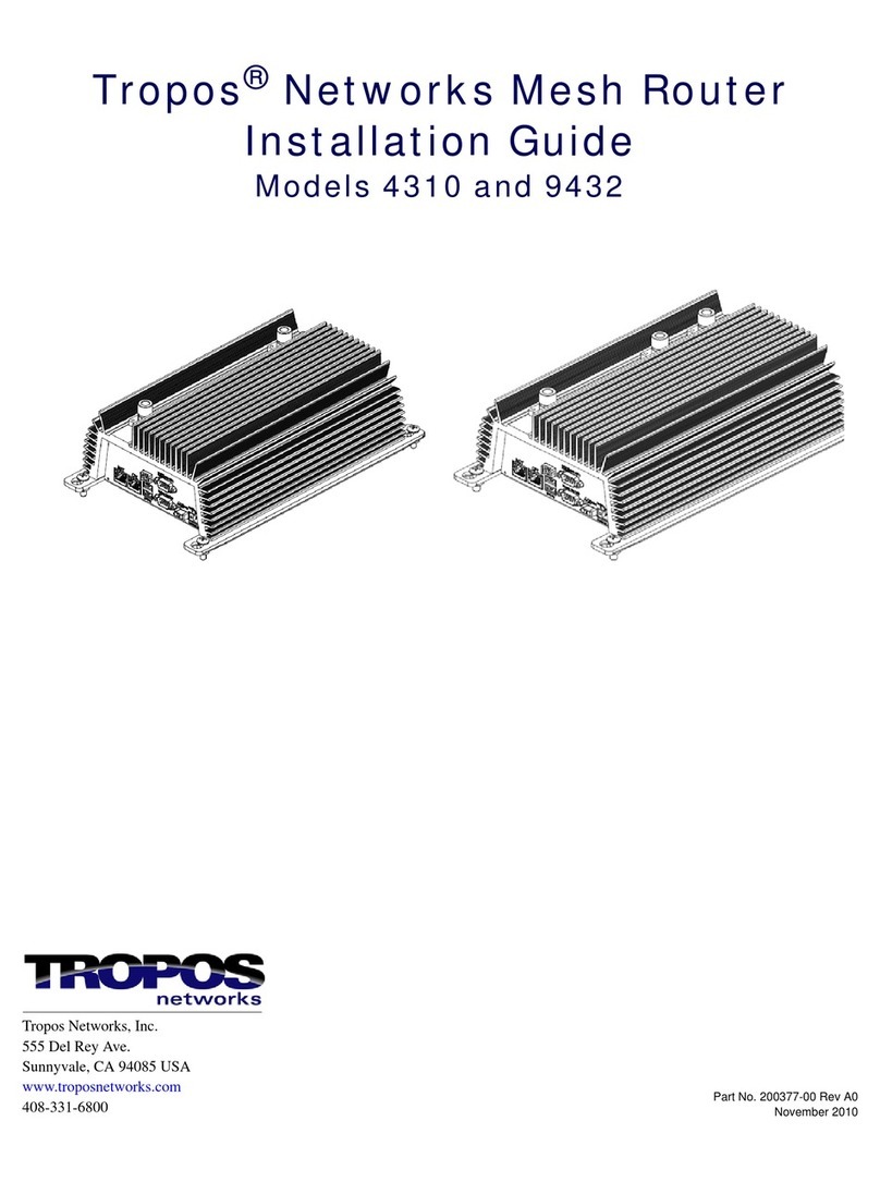 Tropos Networks 43102100 installation guide
