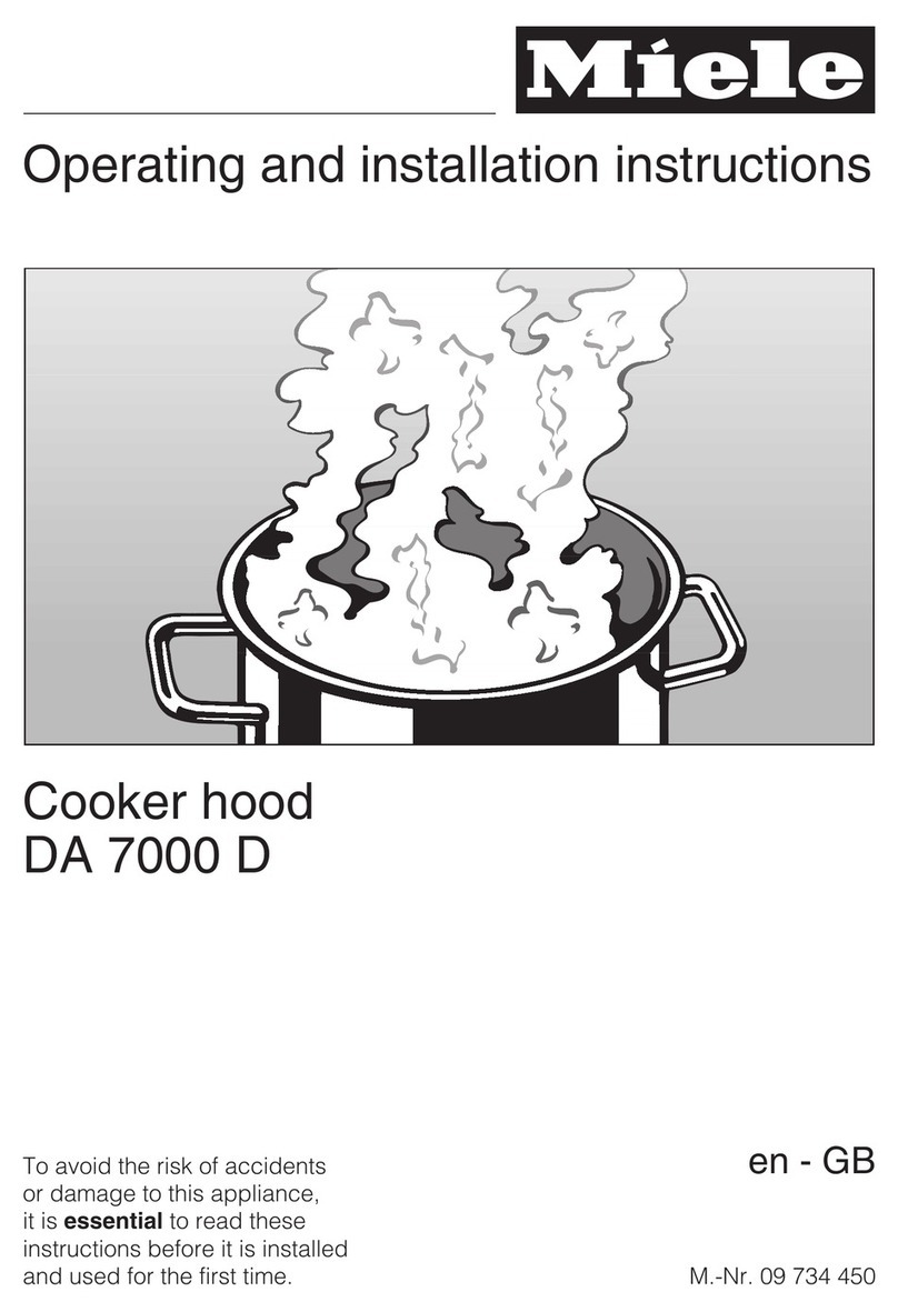 Miele DA 7000 D Operating and installation instructions