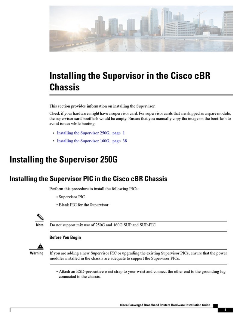 Cisco cBR Hardware installation guide
