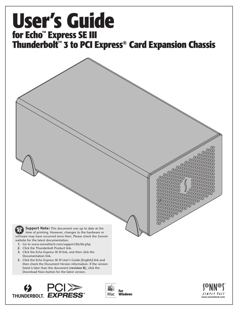 Sonnet Echo Express SE III User manual