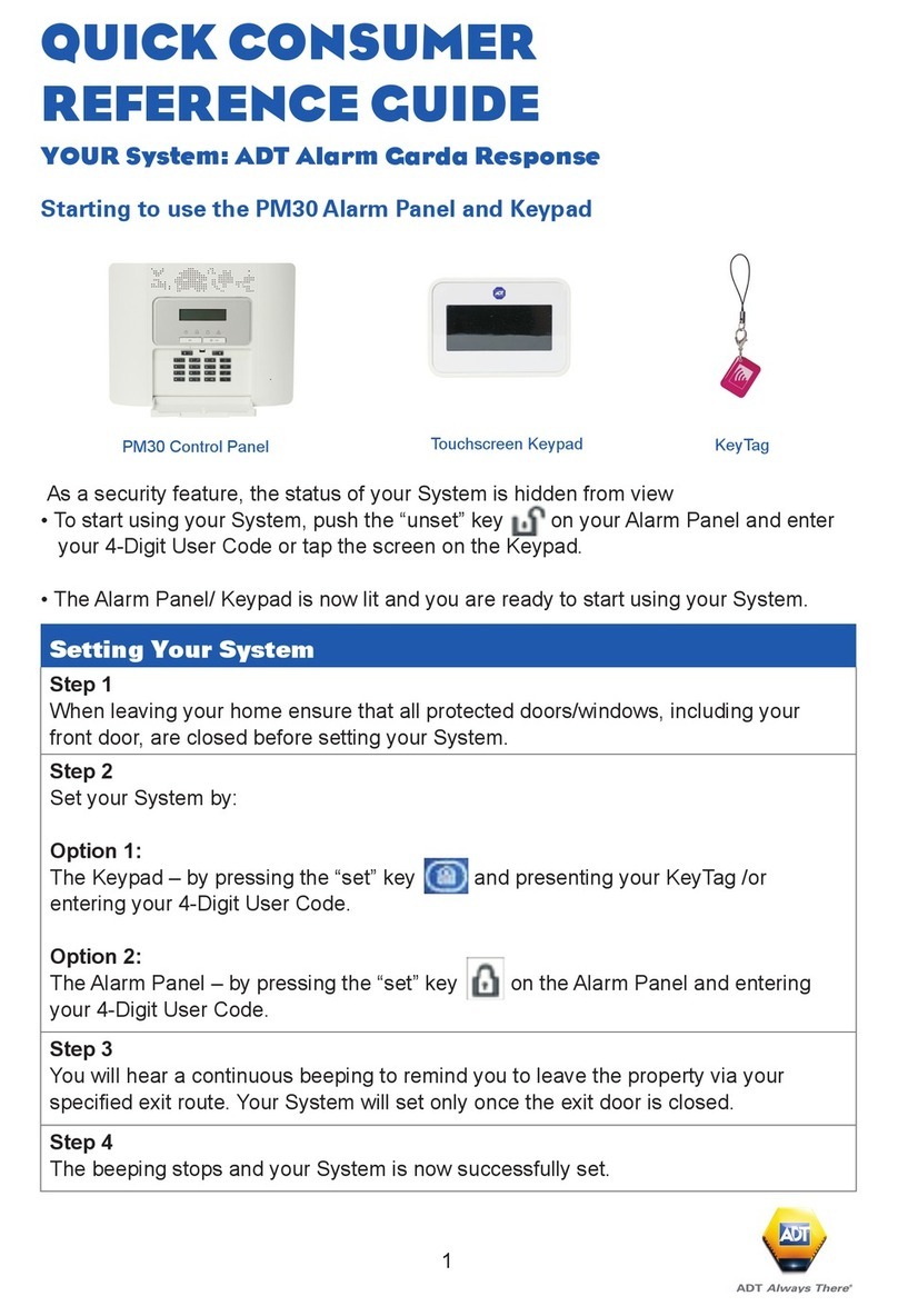 ADT Garda Response PM30 reference guide