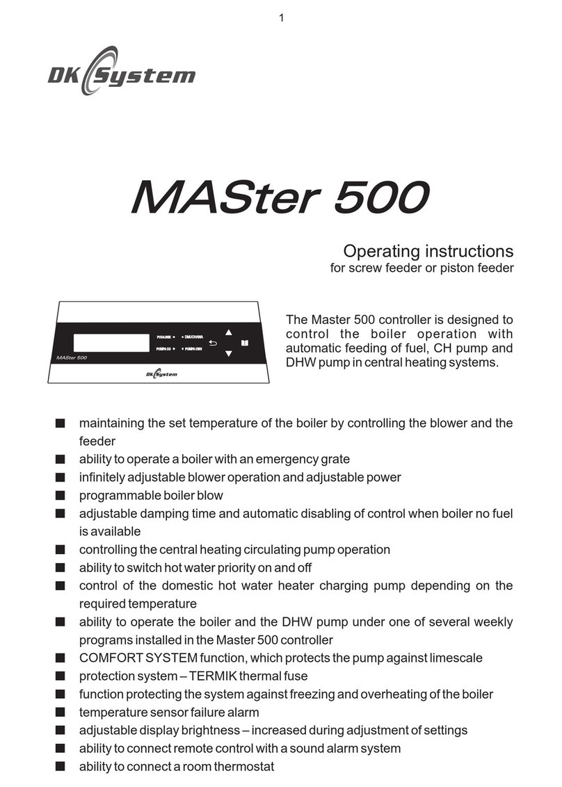 DK System Master 500 operating instructions