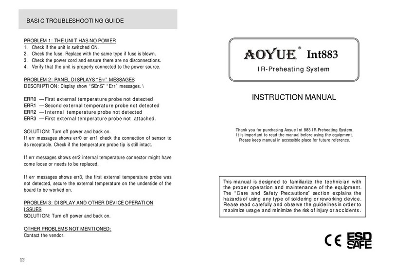 aoyue Int883 User manual
