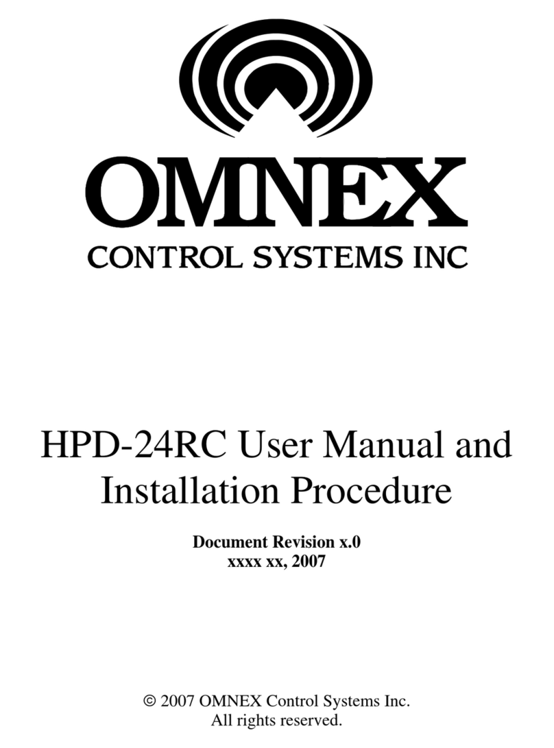 Omnex HPD-24RC user manual