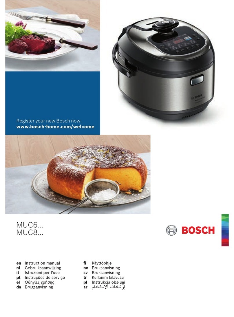 Bosch MUC68 series instruction manual