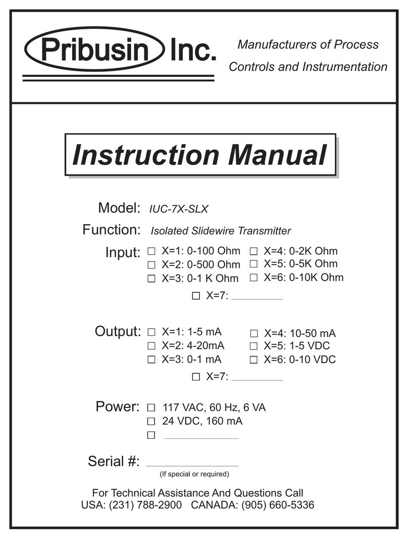 Pribusin IUC-7X-SLX instruction manual