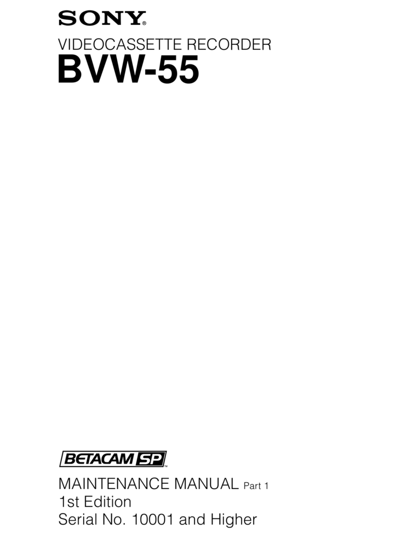 Sony BVW-55 User manual