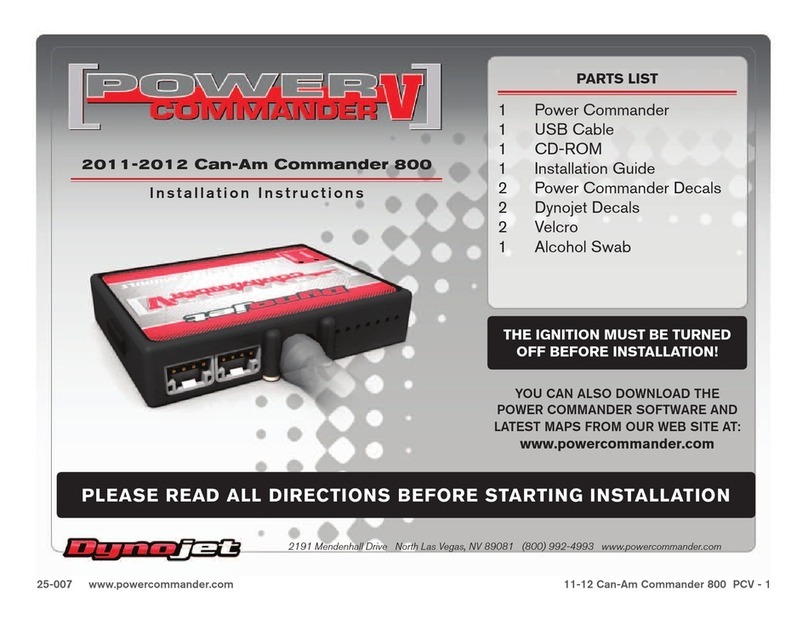 Dynojet Power commander V User manual
