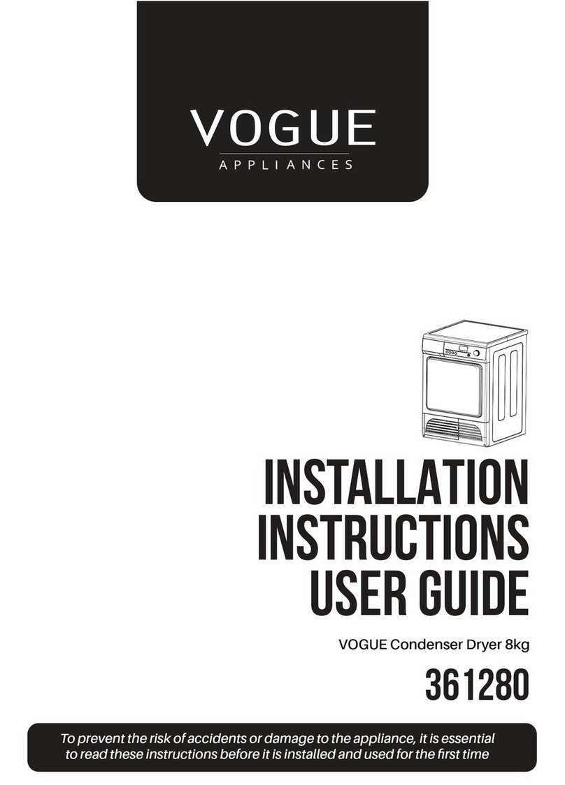 Vogue 361280 Installation instructions & user guide