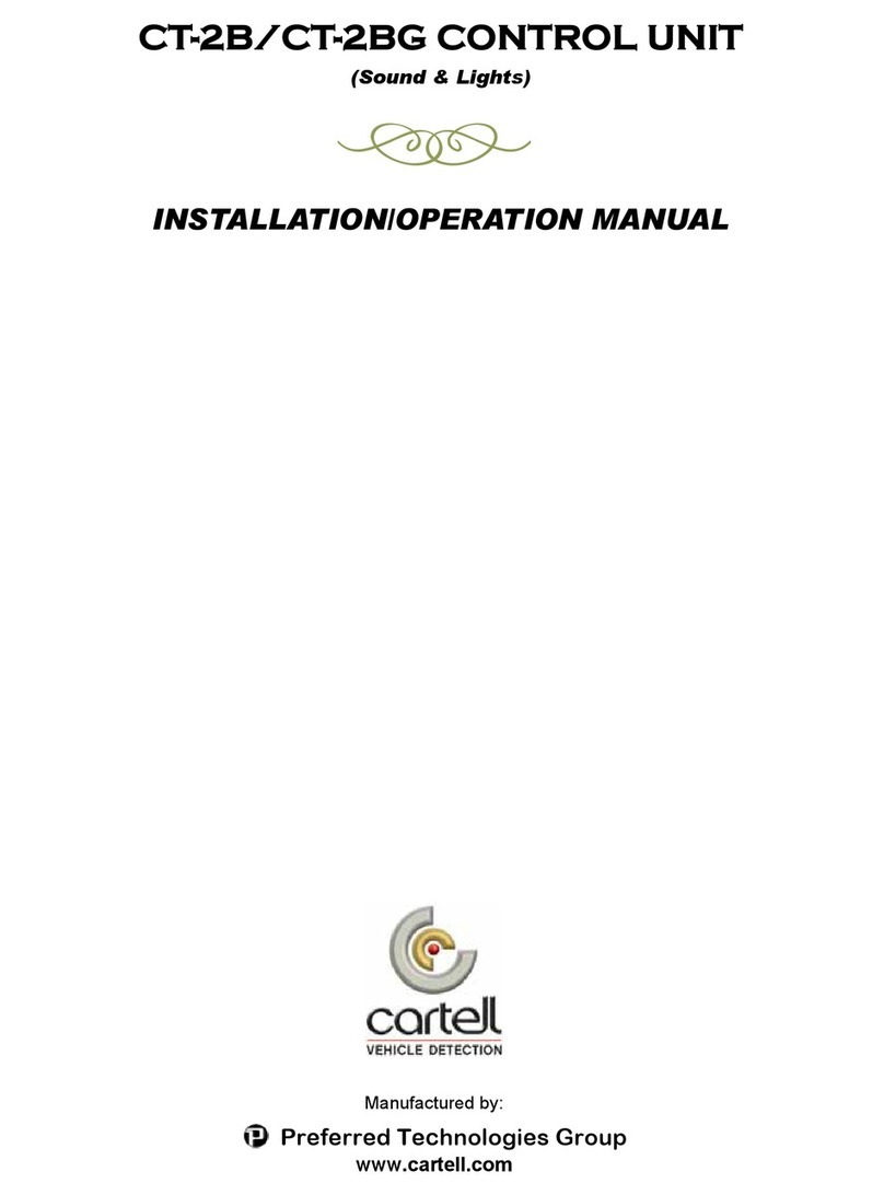 Cartell CT-2B Installation & operation manual