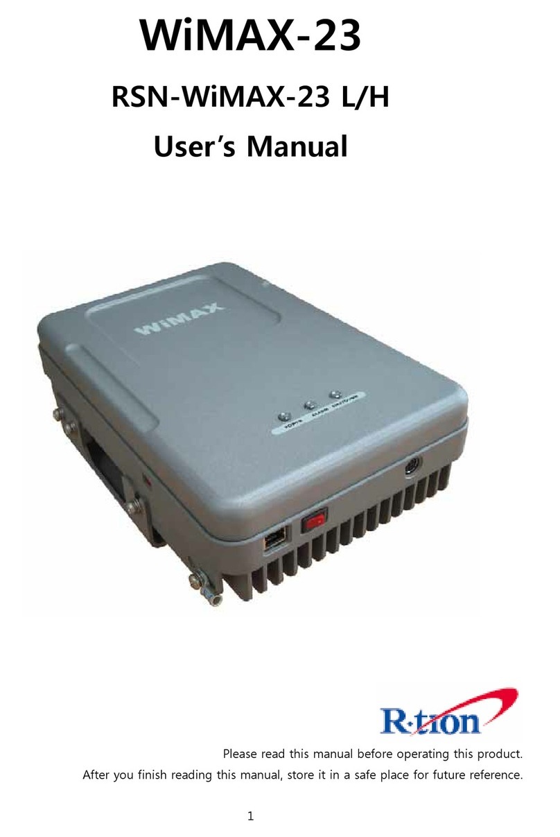 R-tion RSN-WiMAX-23 L User manual