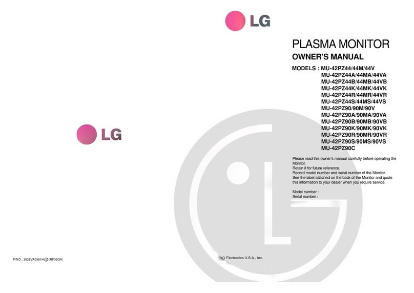 LG MU-42PZ44 User manual