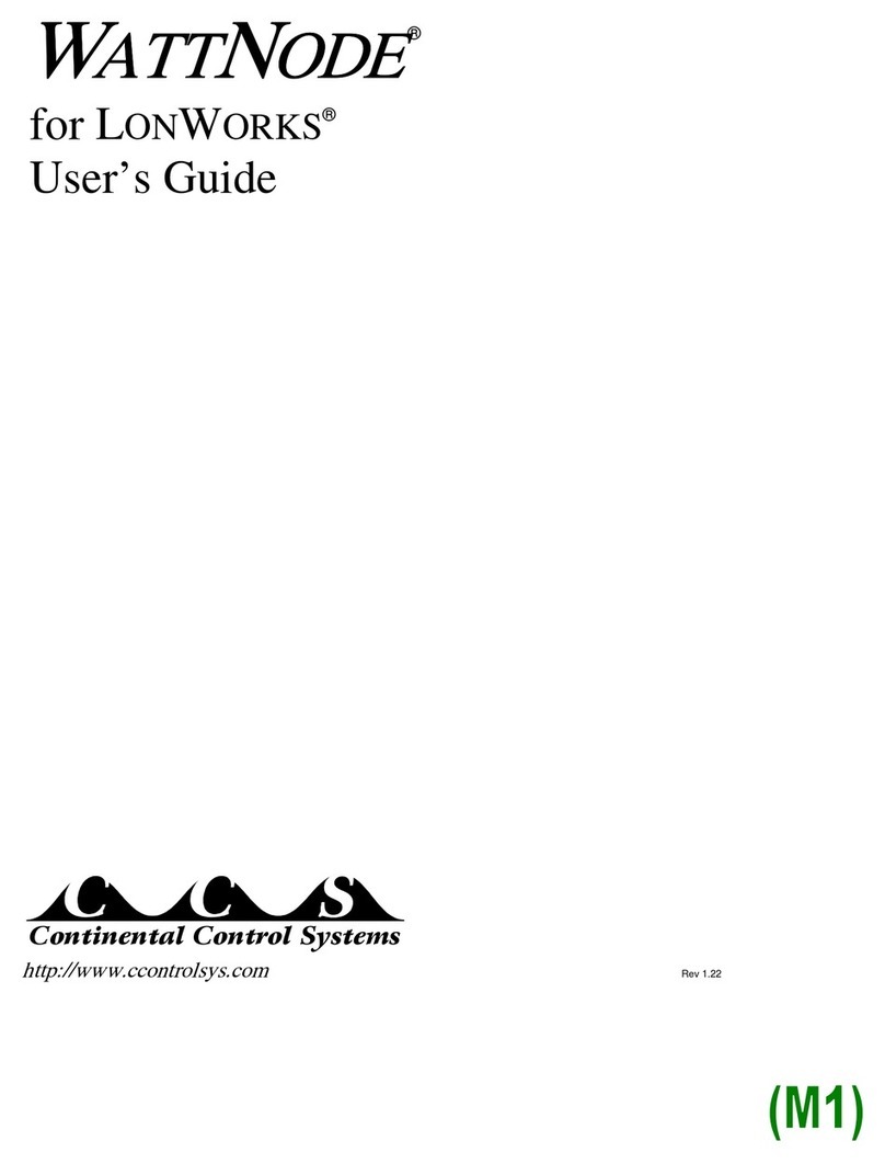 CCS WattNode WNA-1P-240-TP78 user guide