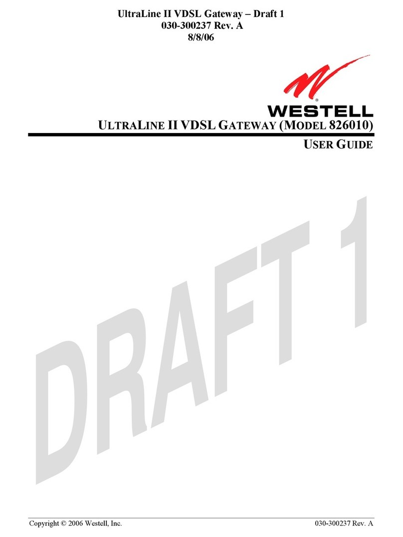 Westell 826010 User manual