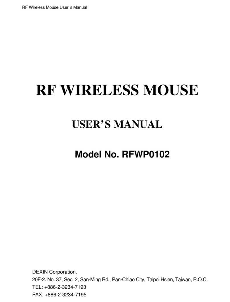 Dexin RFWP0102 user manual