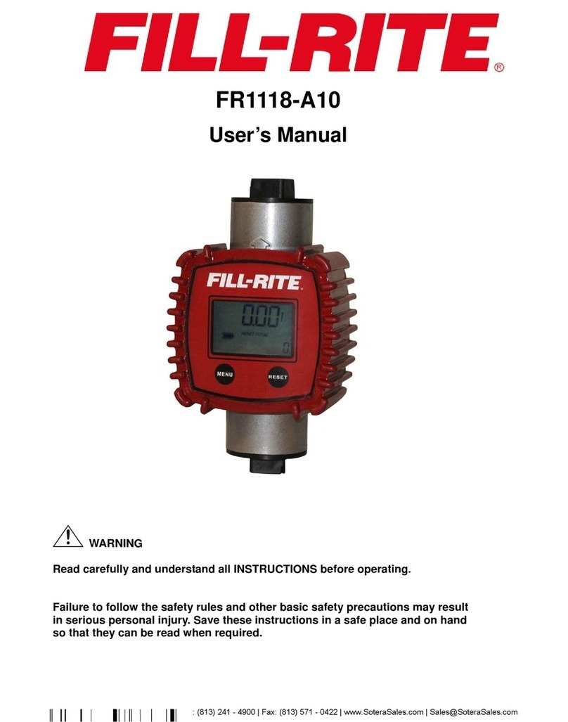 FILL-RITE FR1118-A10 User manual