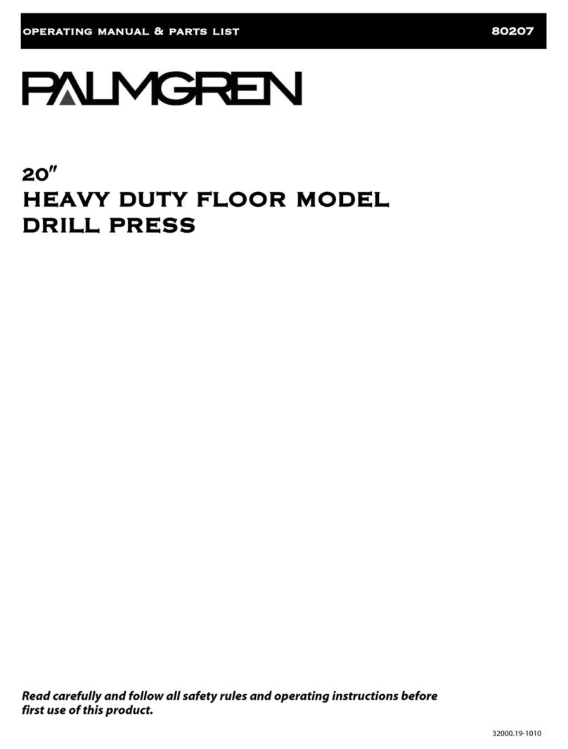 Palmgren 80207 Operating manual & parts list Palmgren 80207 Operating manual & parts list