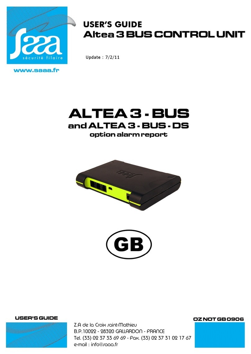 Saaa ALTEA 3-BUS user guide