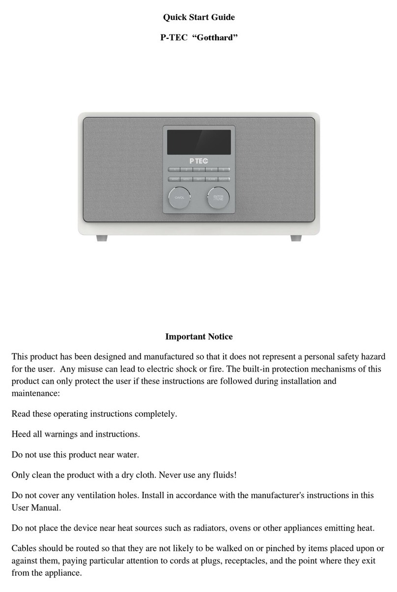 P Tec Gotthard User manual