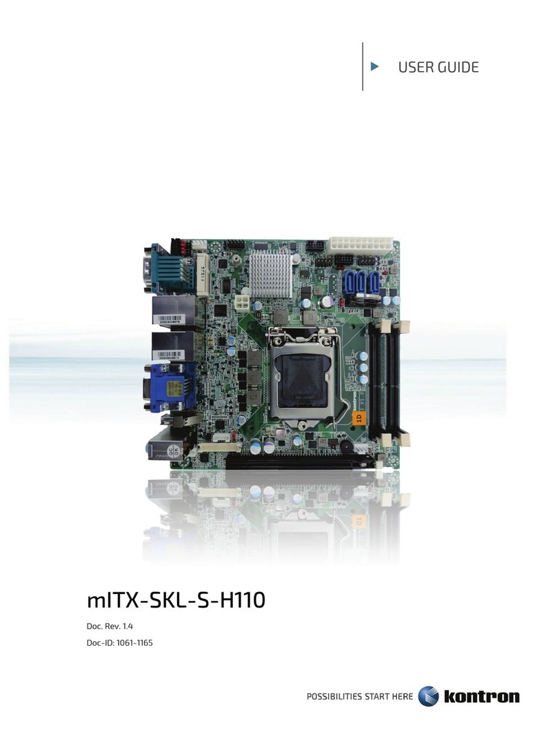 Kontron mITX-SKL-S-H110 user guide