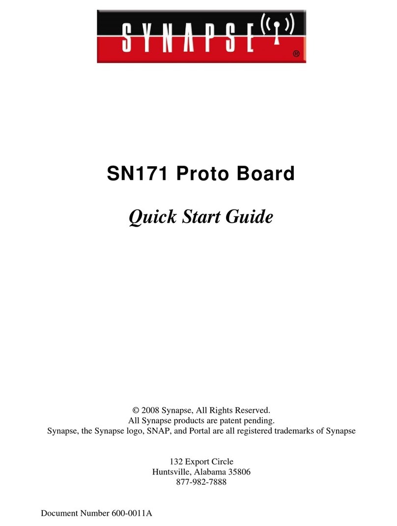 Synapse SN171 quick start guide