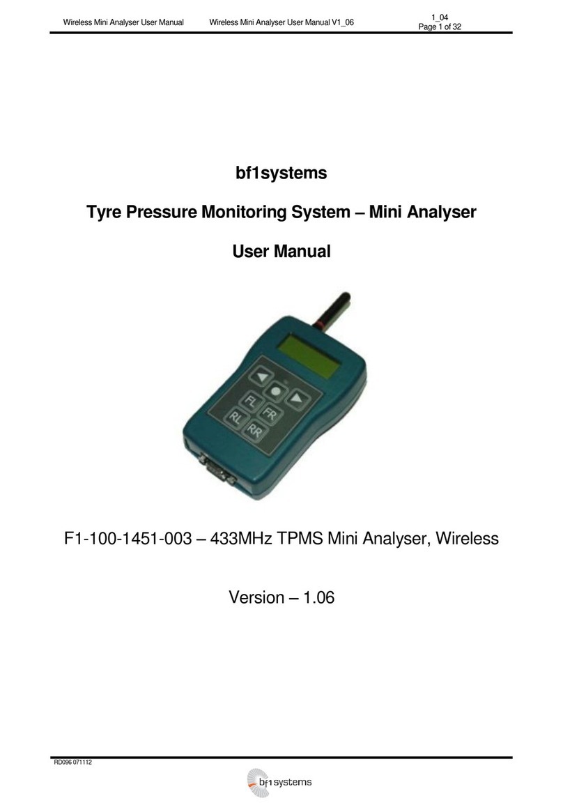 bf1 systems F1-100-1451-003 user manual