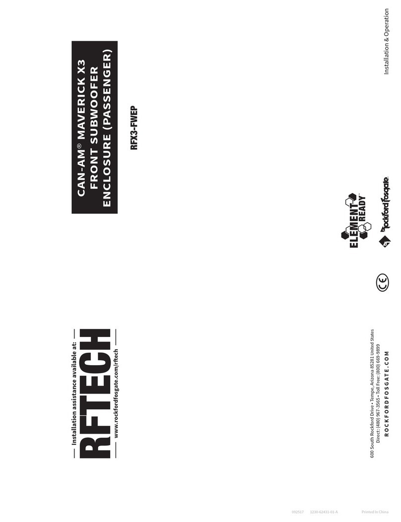 Rockford Fosgate RFX3-FWEP Guide