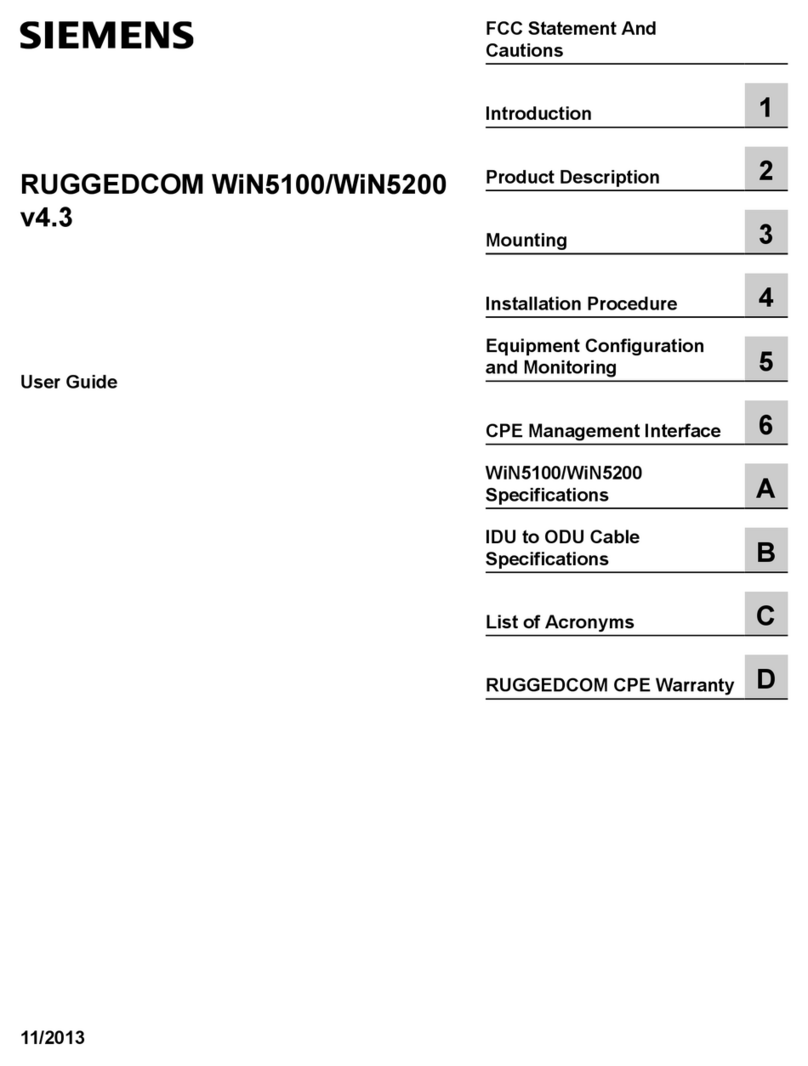 Siemens RUGGEDCOM WiN5200 User manual