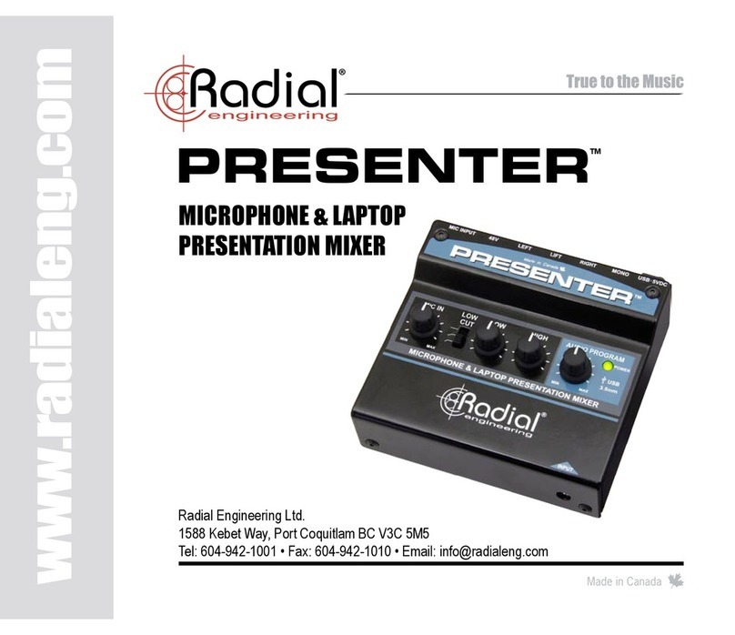 Radial Engineering PRESENTER user guide