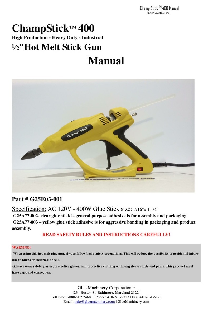 Glue Machinery G25E03-001 User manual