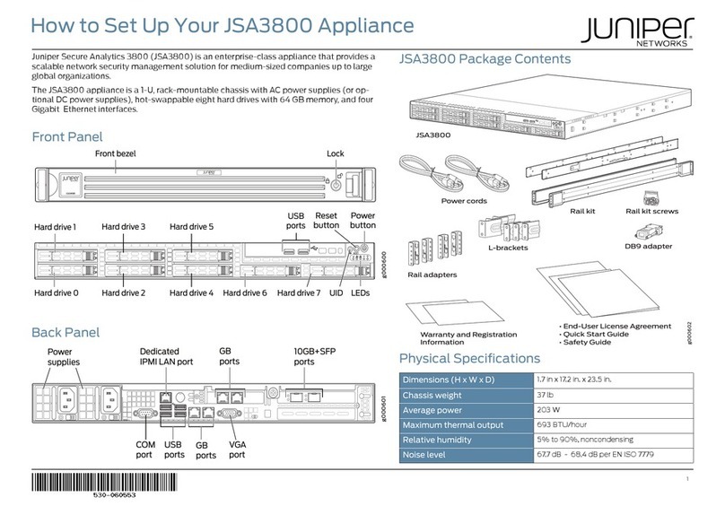 Juniper JSA3800 Setup guide