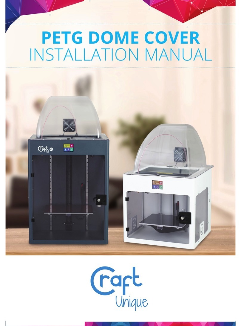 CraftUnique CraftBot XL installation manual