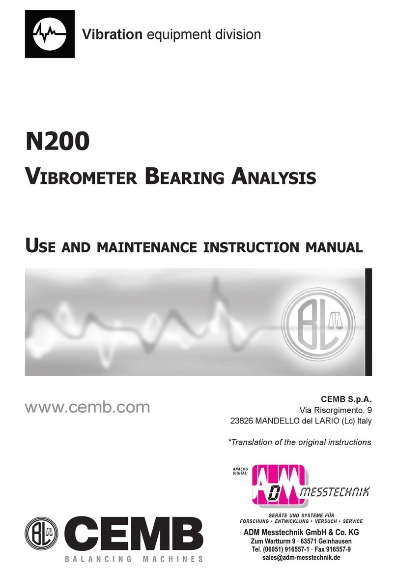 CEMB N200 Use and maintenance instruction manual