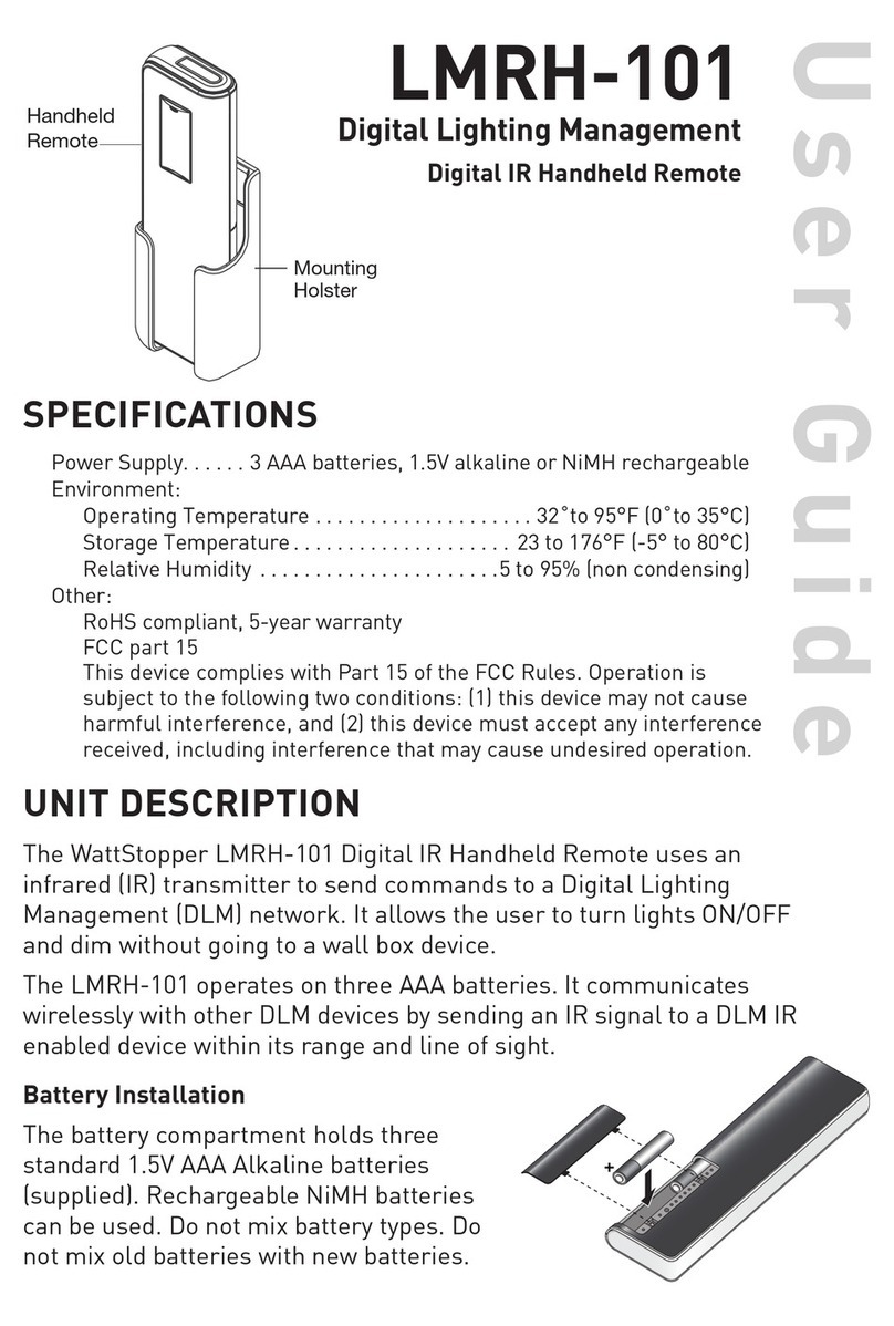 wattstopper LMRH-101 user guide