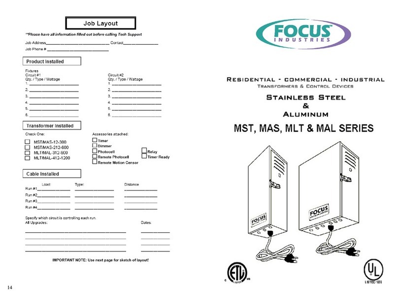 foc.us MST Series operating instructions