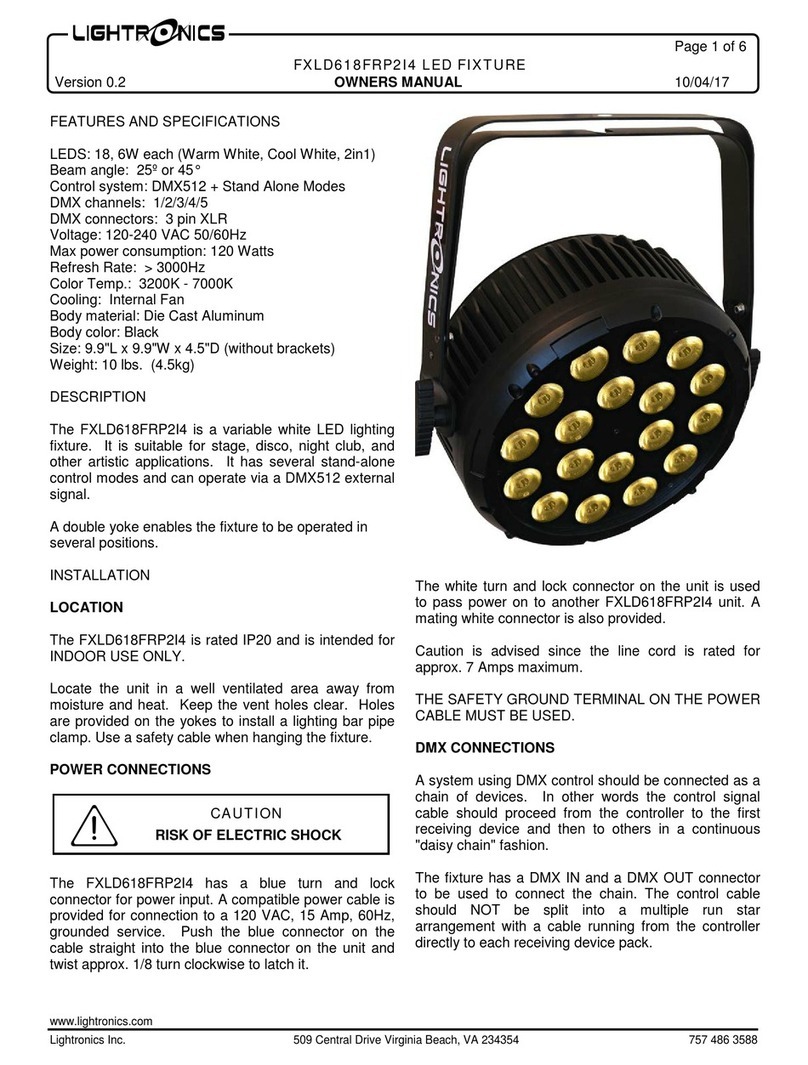 Lightronics FXLD618FRP2I4 User manual