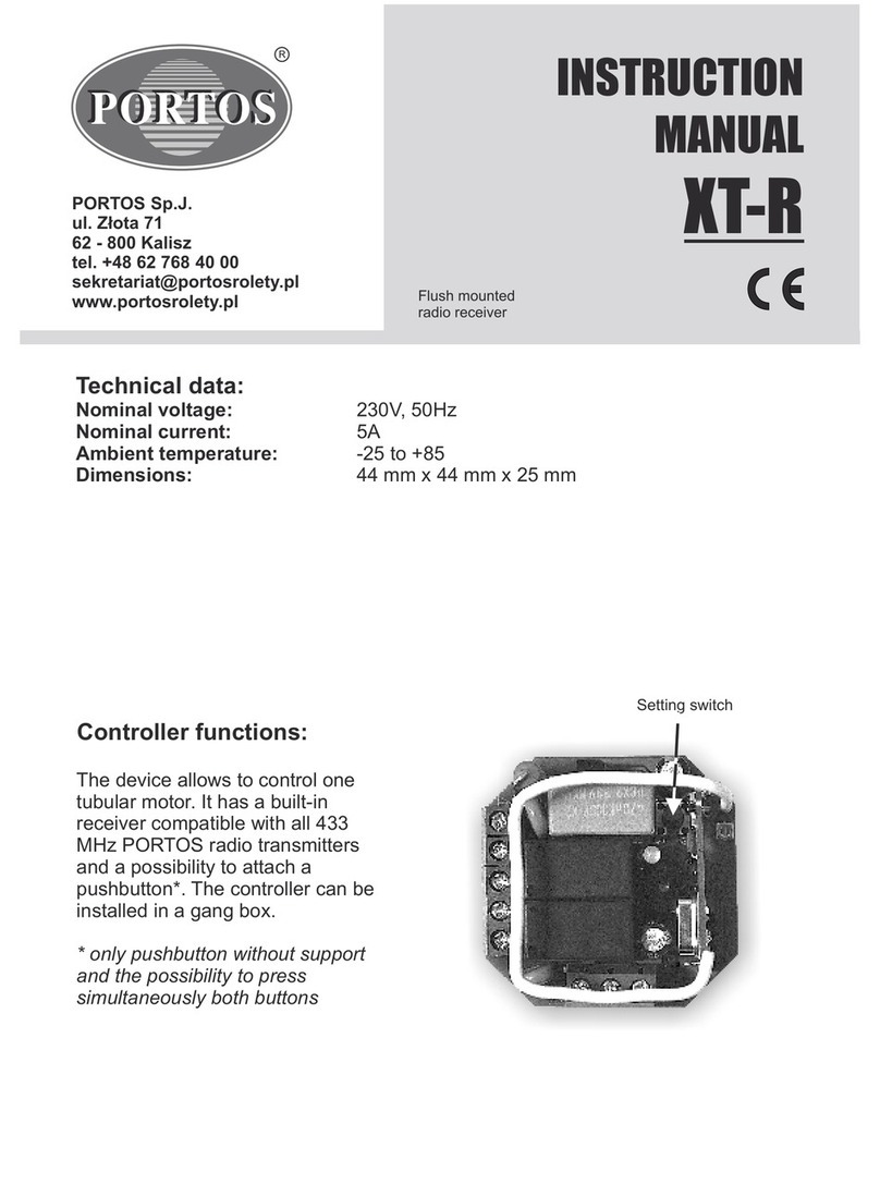 Portos XT-R instruction manual