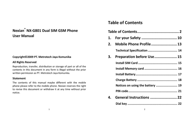Nexian NX-G801 user manual