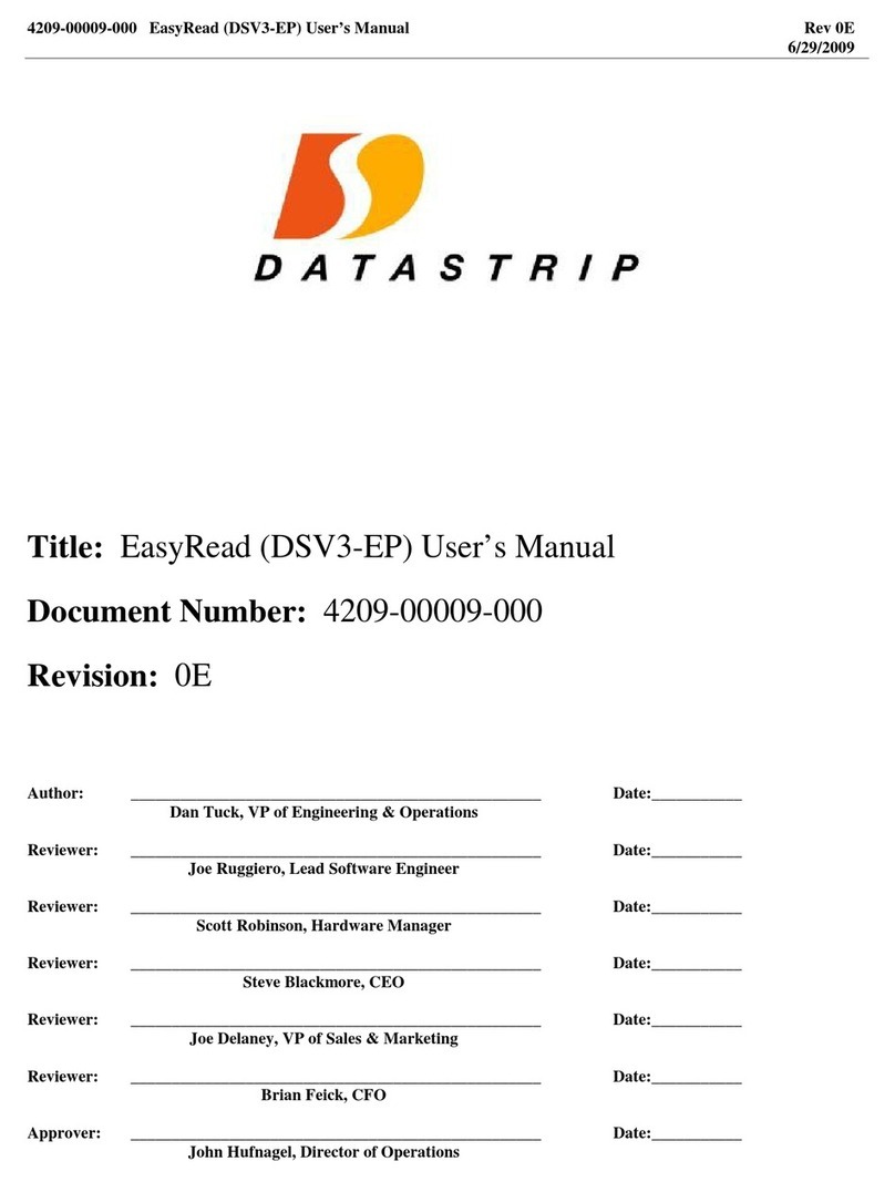 Datastrip EasyRead user manual