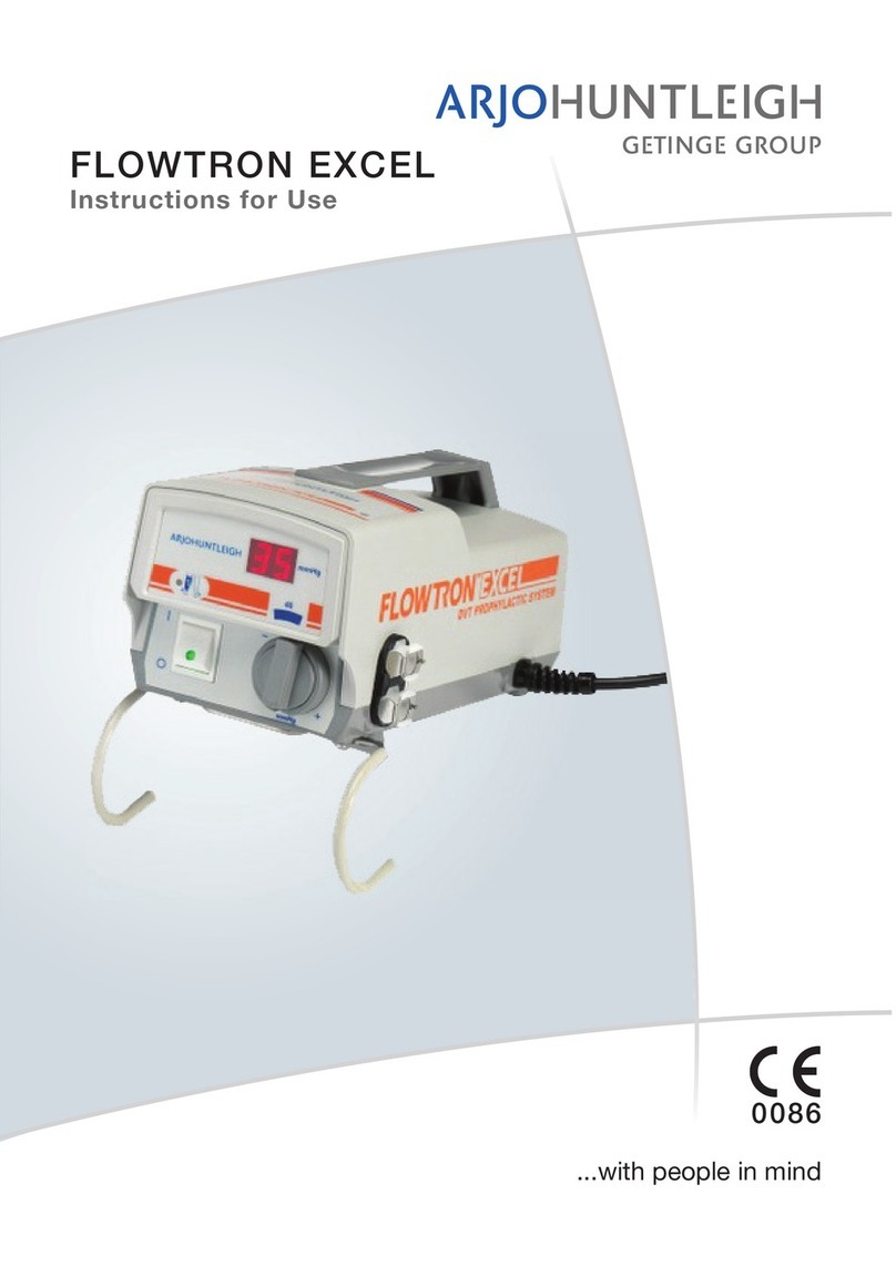 ARJO HUNTLEIGH Flowtron Excel Instructions for use