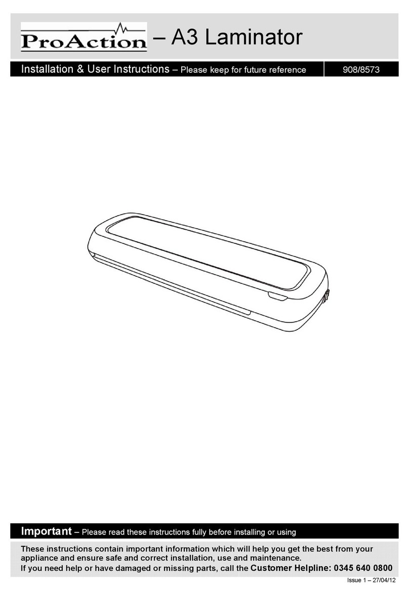 Proaction 908/8573 Assembly Instructions