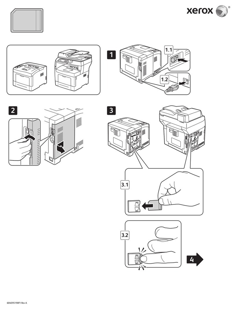 Xerox Phaser 3610 Hardware installation instructions