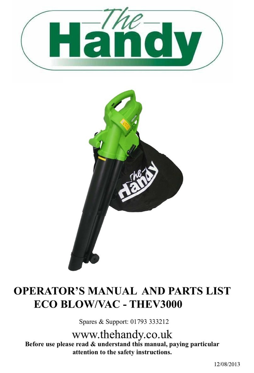The Handy THEV3000 Operator's manual and parts list