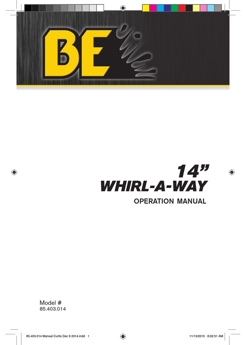 BE WHIRL-A-WAY Operation manual