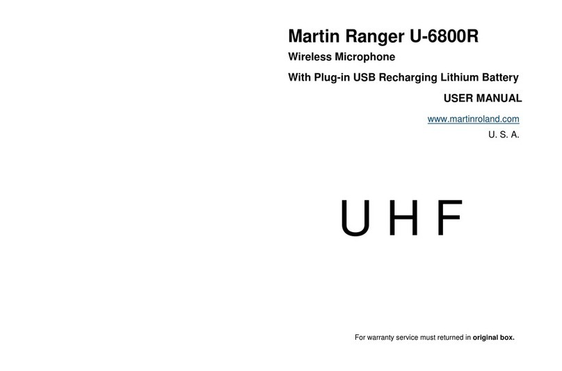 Martin Ranger U-6800R User manual