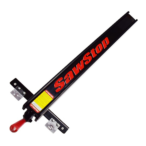 SawStop T-Glide Fence System User manual SawStop T-Glide Fence System User manual