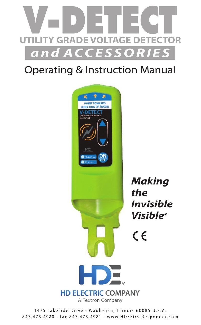 HD Electric V-DETECT Operating and instruction manual