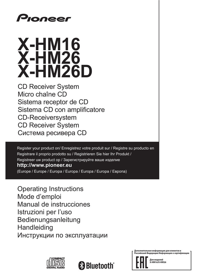 Pioneer X-HM16 operating instructions