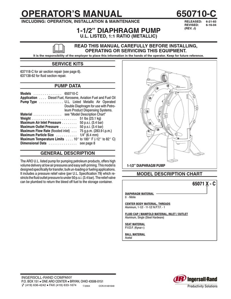 Ingersoll-Rand 650710-C User manual