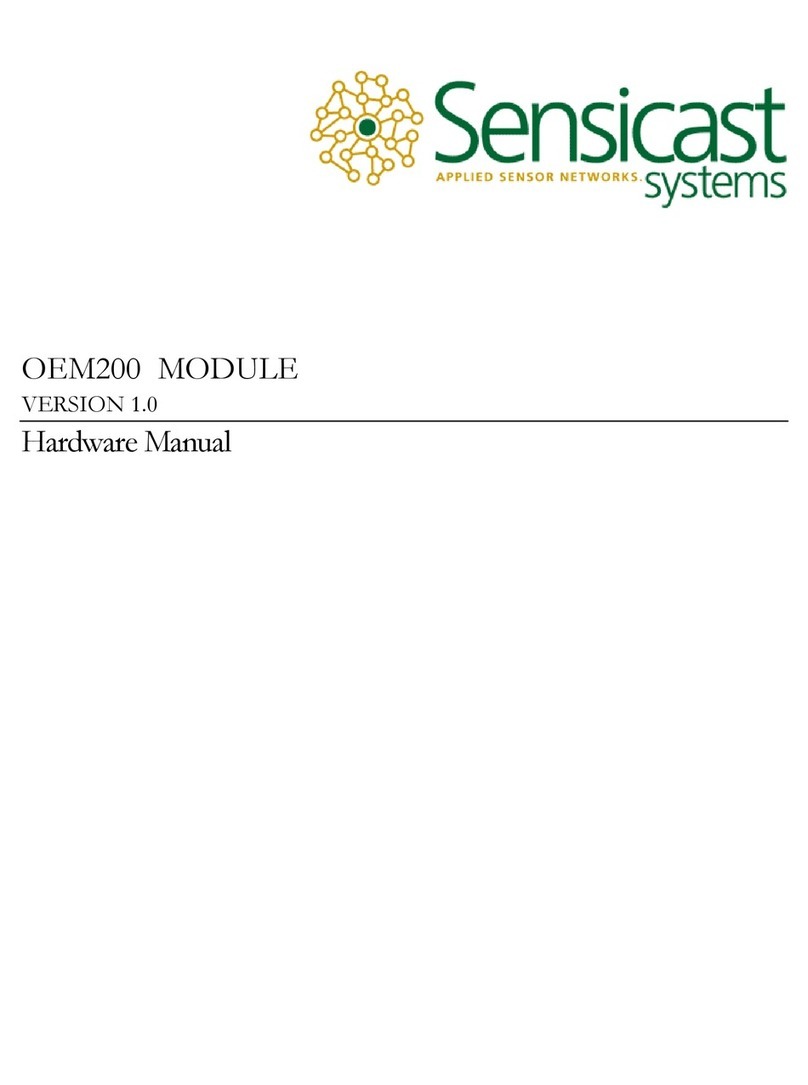Sensicast OEM200 Hardware manual